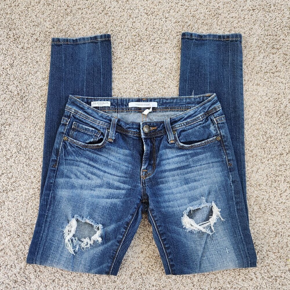 Vigoss Studio The Brooklyn Skinny Distressed Jeans